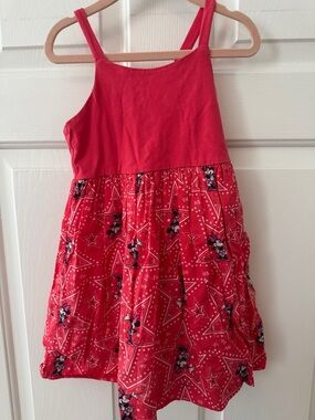 GAP Red Minnie Mouse Casual Dress